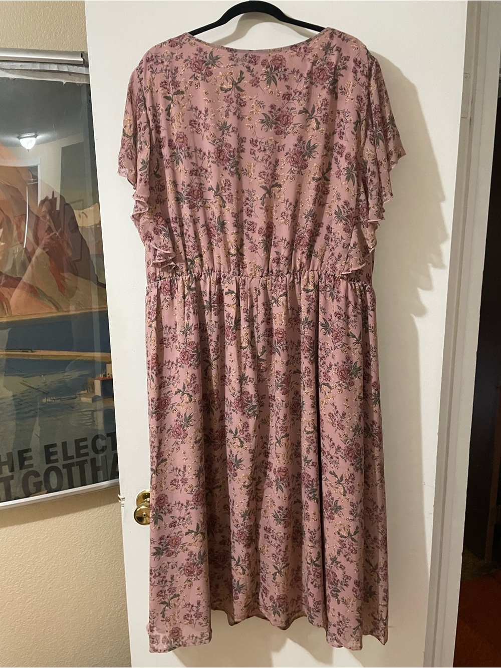 BloomChic Pink Floral Midi Dress - Picture 2 of 2